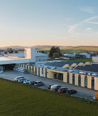Site de production Domofen, vue aérienne